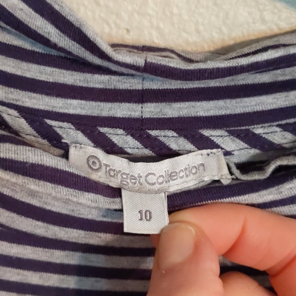 Striped sleeveless high neck swing dress Small - Picture 2 of 6